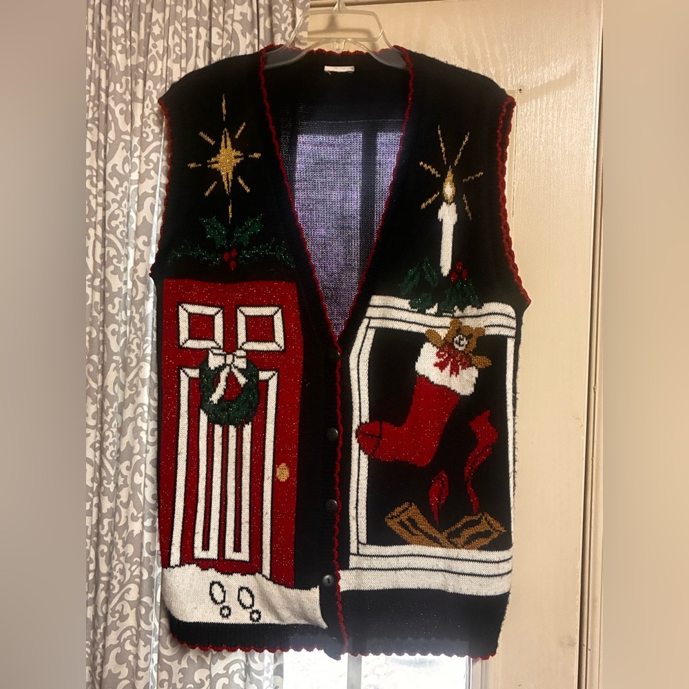Vintage Festive Christmas Holiday Sweater Vest